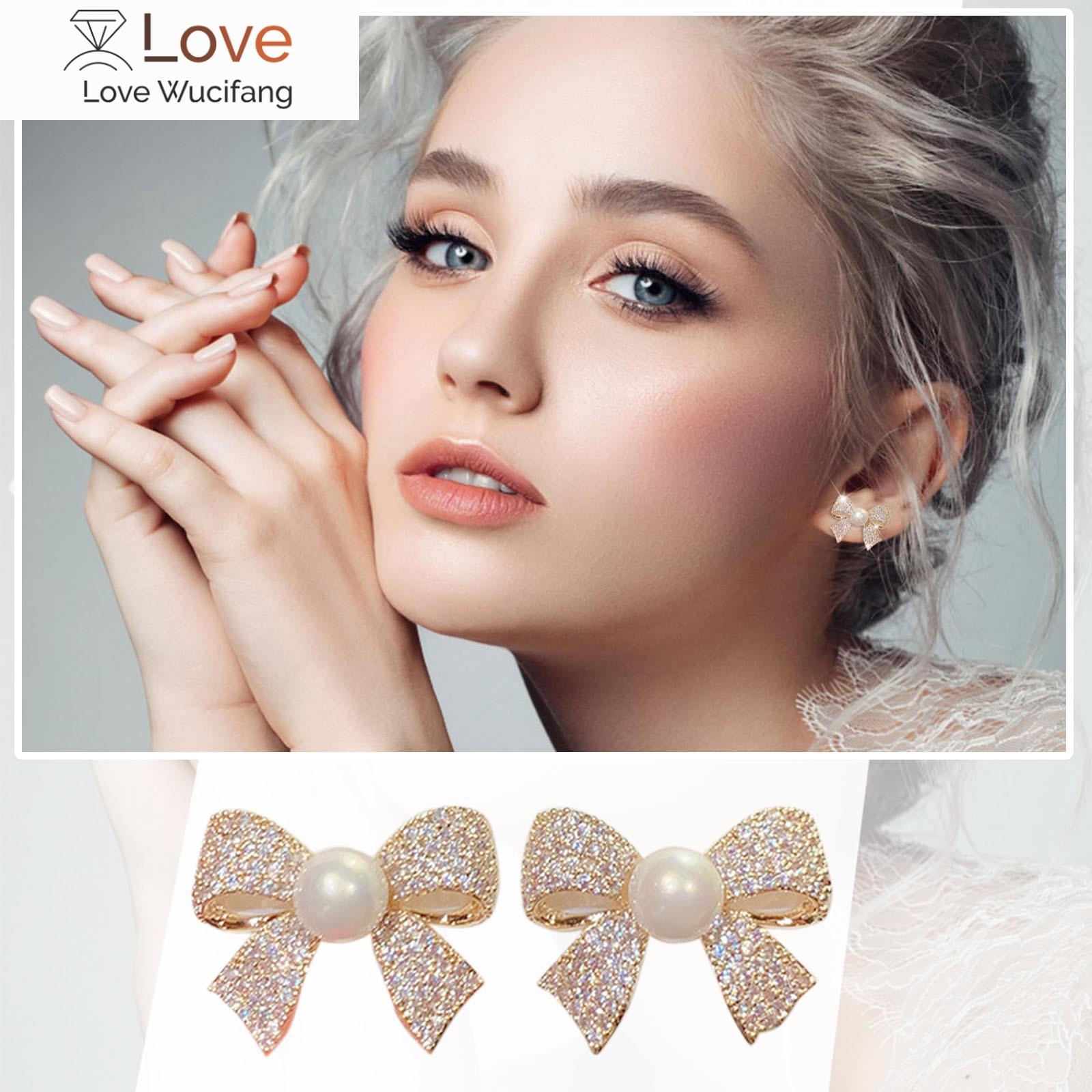 Pearl Bow Rhinestone Earrings Thin Dangle Gold Elegant Pearl Rhinestone Earrings Wedding Women Accessories Jewelry
Pearl Bow Rhinestone Earrings Thin Dangle Gold Elegant Pearl Rhinestone Earrings Wedding Women Accessories Jewelry