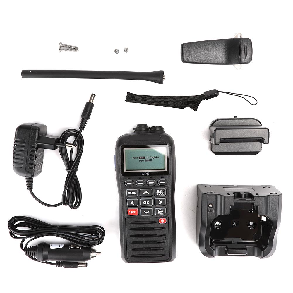 Marine Handheld Handset Radio VHF Floating IPX7 Waterproof Built In Global Positioning System DSC EU Plug
Marine Handheld Handset Radio VHF Floating IPX7 Waterproof Built In Global Positioning System DSC EU Plug
