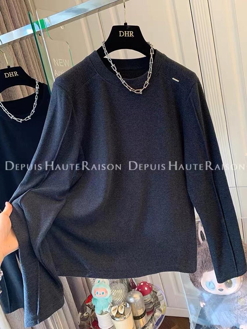 Plus Size Women s Korean Velour Long Sleeve T-shirt - Autumn/Winter Relaxed Fit M темно-сірий колір
Plus Size Women s Korean Velour Long Sleeve T-shirt - Autumn/Winter Relaxed Fit M темно-сірий колір