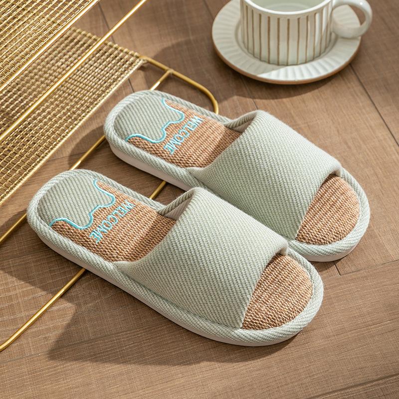 Унисекс летние льняные тапочки большого размера мужские повседневные домашние туфли женские нескользящие классные тапочки для пар 36-45 40-41(one size smaller) зелёный
Унисекс летние льняные тапочки большого размера мужские повседневные домашние туфли женские нескользящие классные тапочки для пар 36-45 40-41(one size smaller) зелёный