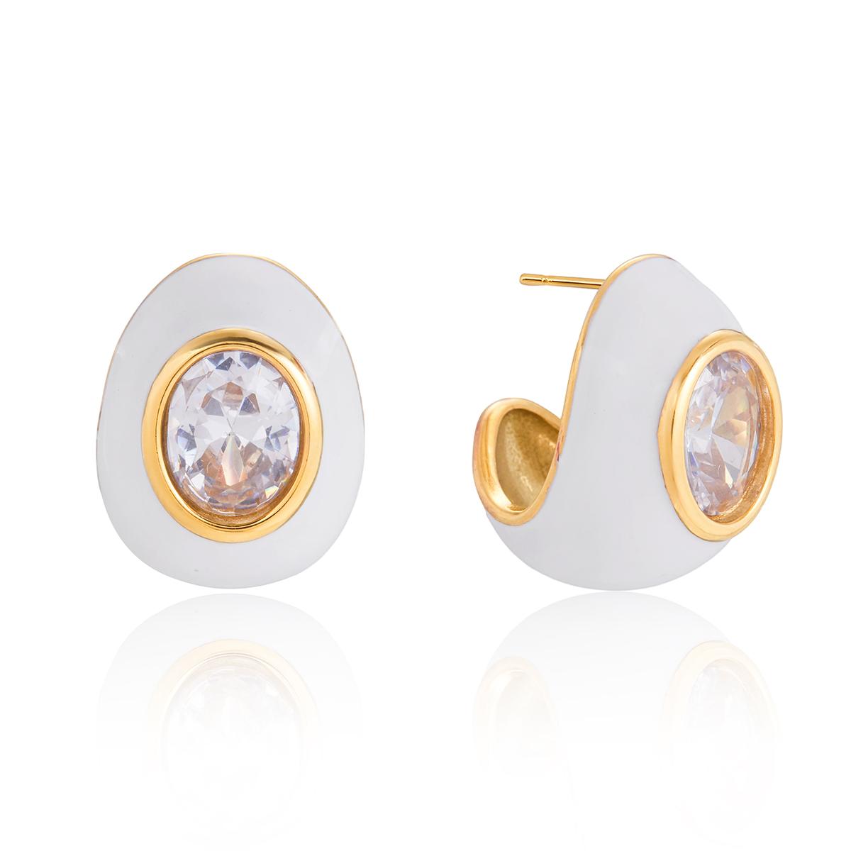 Yori Cubic Zirconia C-shaped French Earrings High Quality Stainless Steel Delicate Party Gala Wear Premium Jewelry
Yori Cubic Zirconia C-shaped French Earrings High Quality Stainless Steel Delicate Party Gala Wear Premium Jewelry