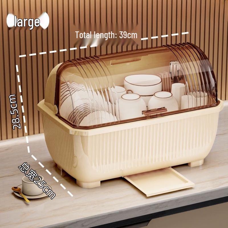 Youshu Kitchen Dish Drying Rack with Lid and Drain Tray
Youshu Kitchen Dish Drying Rack with Lid and Drain Tray