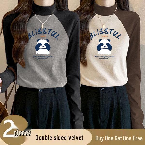 German Velvet Color Block Turtleneck Women s Winter Warm Slim Fit Shirt 2XL (130-145 jin) чёрный/серый
German Velvet Color Block Turtleneck Women s Winter Warm Slim Fit Shirt 2XL (130-145 jin) чёрный/серый