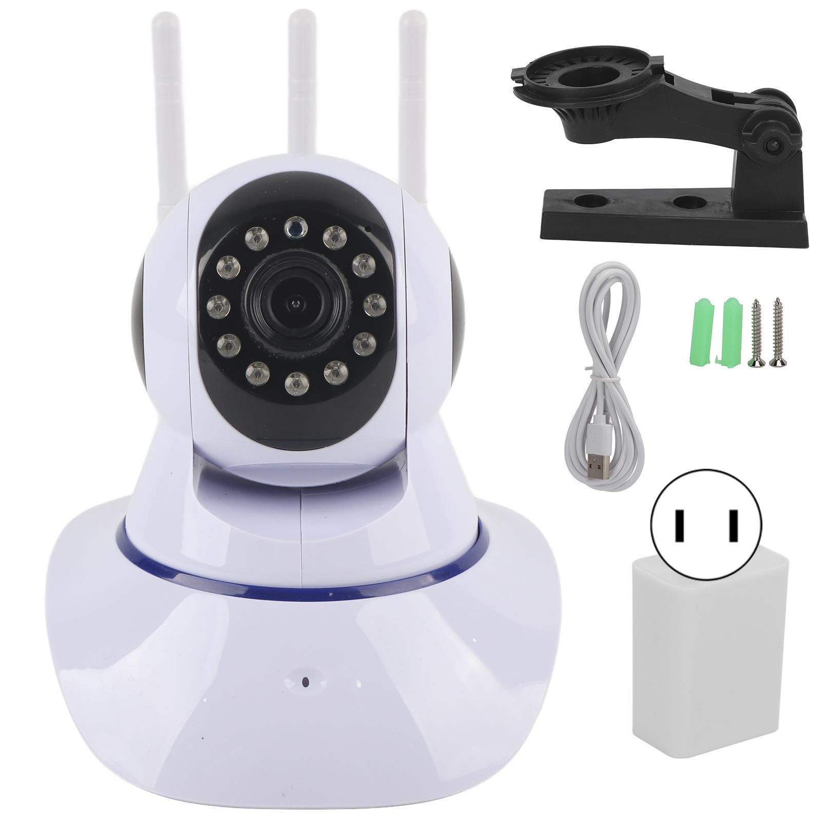 Wireless WiFi IP Camera Motion Detection Infrared Night Vision 2 Way Audio PTZ Cam 3 Antenna
Wireless WiFi IP Camera Motion Detection Infrared Night Vision 2 Way Audio PTZ Cam 3 Antenna