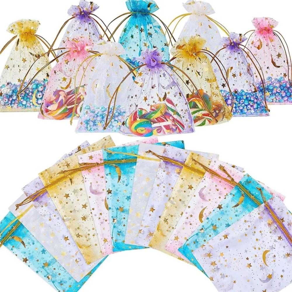 20PCS Drawstring Organza Jewelry Bags Love Rose Star Moon Earring Packaging Bags for Wedding Party 10x12cm-Style 2
20PCS Drawstring Organza Jewelry Bags Love Rose Star Moon Earring Packaging Bags for Wedding Party 10x12cm-Style 2