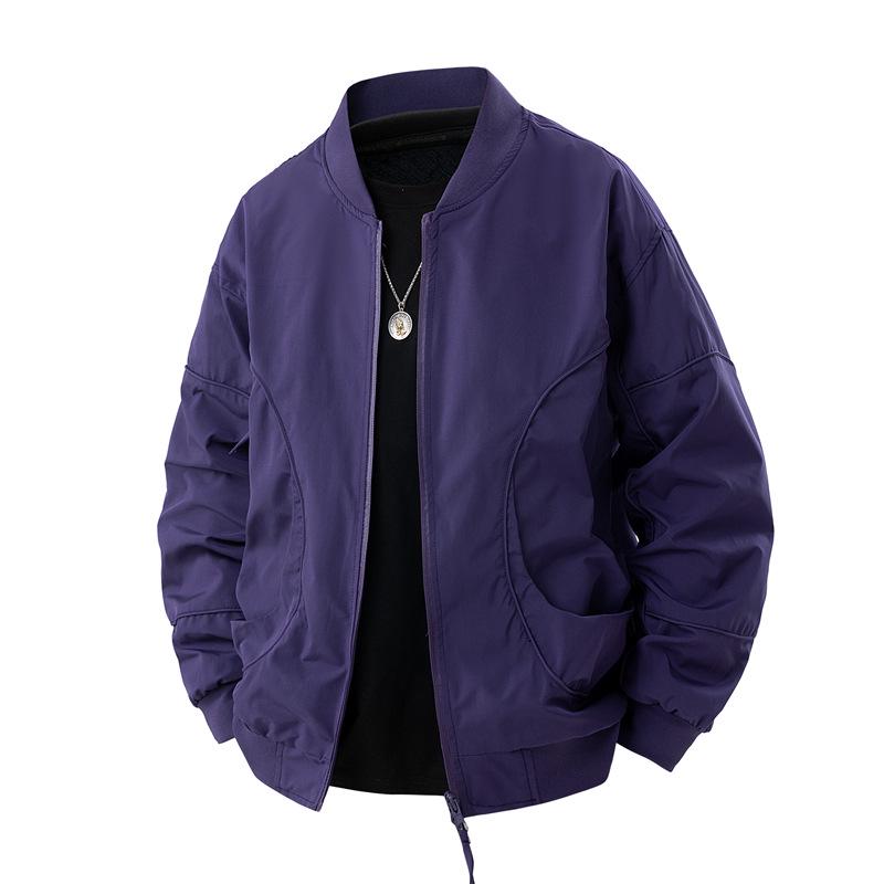 Men s Stand Collar Japanese-Style Windproof Baseball Jacket M
Men s Stand Collar Japanese-Style Windproof Baseball Jacket M