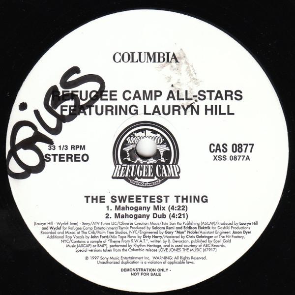 12inch Record REFUGEE CAMP ALL STARS LAURYN HILL He Sweetest Thing Mahogany Mix CAS0877 COLUMBIA 1997 US Rap HipHopRB Used
12inch Record REFUGEE CAMP ALL STARS LAURYN HILL He Sweetest Thing Mahogany Mix CAS0877 COLUMBIA 1997 US Rap HipHopRB Used