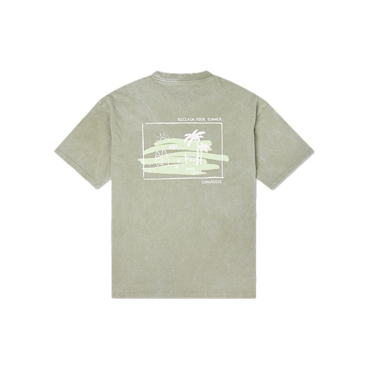 Converse Logo Print Casual Loose Round Neck Short Sleeve T-Shirt Men Tops Green 10022772-A02
Converse Logo Print Casual Loose Round Neck Short Sleeve T-Shirt Men Tops Green 10022772-A02