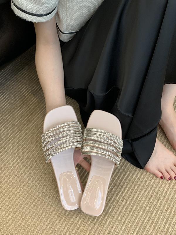 Легкая роскошь толстый каблук серебристые стразы темперамент маленькие крутые шлепанцы туфельки феи носить 2025 новый летний сандалии с открытым носком 40 розовый
Легкая роскошь толстый каблук серебристые стразы темперамент маленькие крутые шлепанцы туфельки феи носить 2025 новый летний сандалии с открытым носком 40 розовый