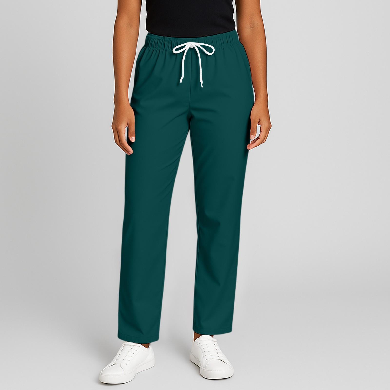 Женские модные однотонные повседневные брюки с эластичной резинкой на талии и карманами XXL темно-зеленого
Женские модные однотонные повседневные брюки с эластичной резинкой на талии и карманами XXL темно-зеленого