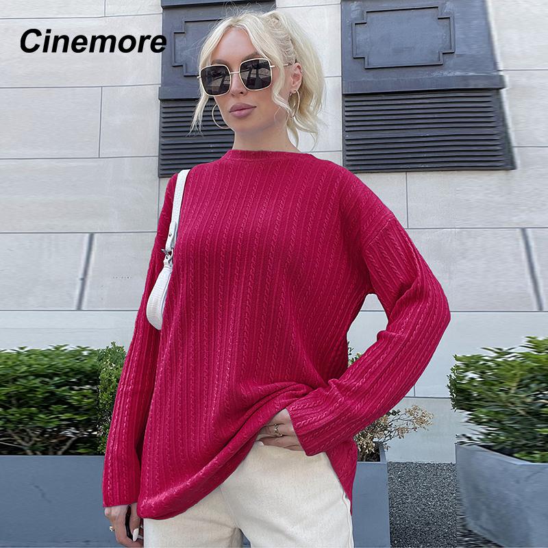 Cinemore весна-осень женский свитер однотонный свободный повседневный пуловер теплый базовый топ с длинным рукавом и круглым вырезом вязаный джемпер свитер One Size чёрный
Cinemore весна-осень женский свитер однотонный свободный повседневный пуловер теплый базовый топ с длинным рукавом и круглым вырезом вязаный джемпер свитер One Size чёрный