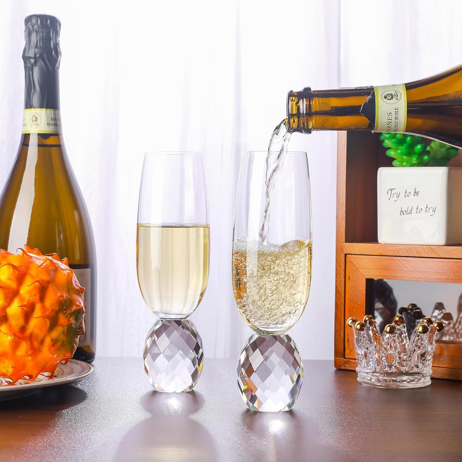 7oz Stemless Crystal Champagne Flutes Set of 2, Lead-Free, Reusable Wine & Mimosa Glasses for Wedding, Birthday, Valentine s Day United States
7oz Stemless Crystal Champagne Flutes Set of 2, Lead-Free, Reusable Wine & Mimosa Glasses for Wedding, Birthday, Valentine s Day United States