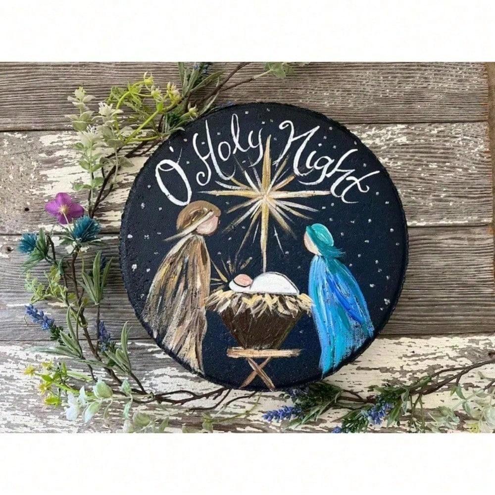 Christmas Nativity Scene Wood Wall Decor, Religious Baby Jesus Figurine, Holiday Home Ornament For Living Room Bedroom 20x20 різнокольоровий
Christmas Nativity Scene Wood Wall Decor, Religious Baby Jesus Figurine, Holiday Home Ornament For Living Room Bedroom 20x20 різнокольоровий