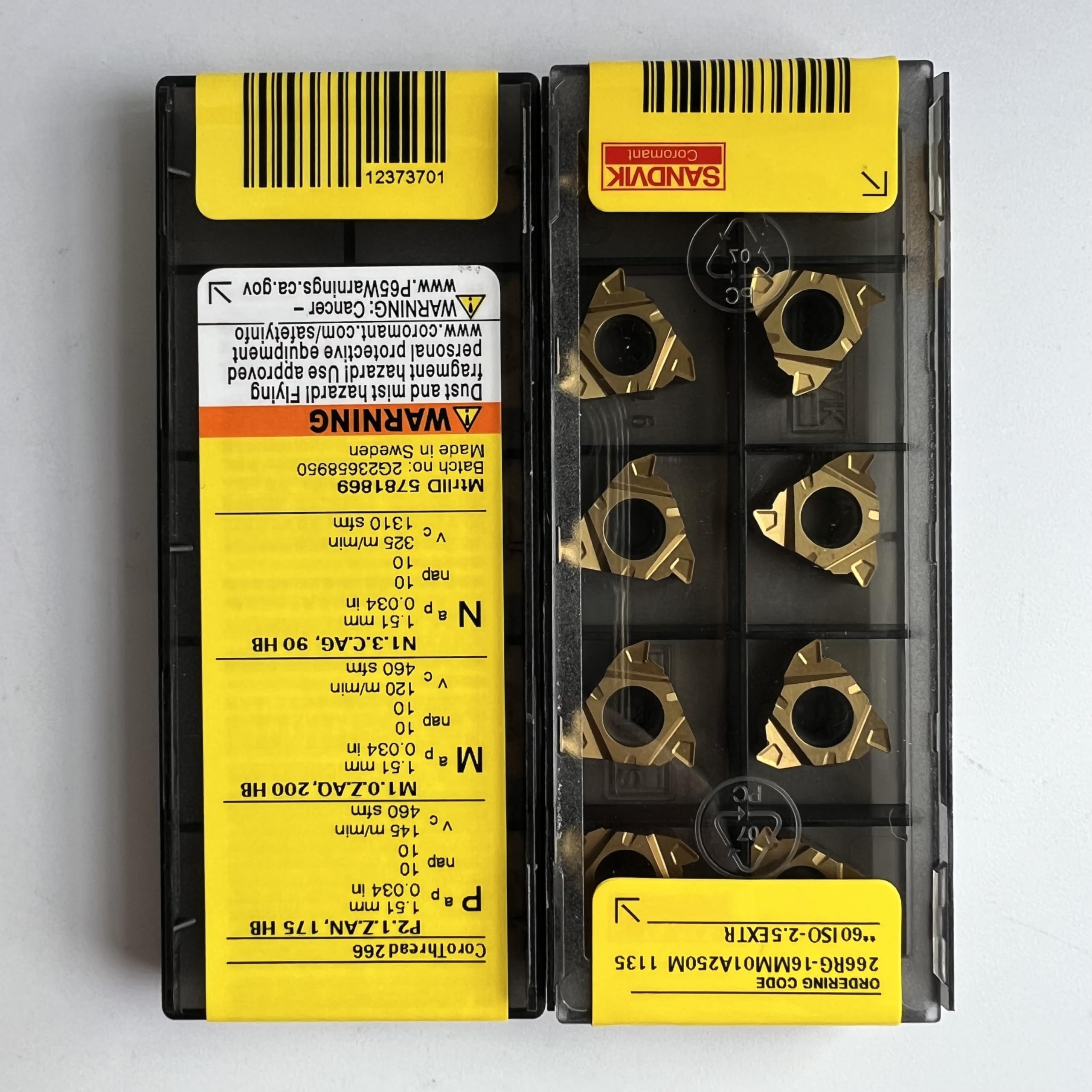 Original Sandvik / 266RG-16MM01A250M 1135 / CNC lathe carbide blade 10 Pcs
Original Sandvik / 266RG-16MM01A250M 1135 / CNC lathe carbide blade 10 Pcs