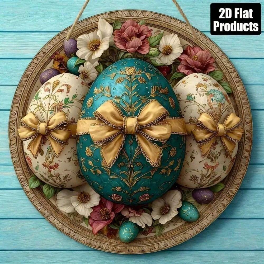 Metal Wall Art Easter Egg Bunny Bow Decor for Living Room
Metal Wall Art Easter Egg Bunny Bow Decor for Living Room
