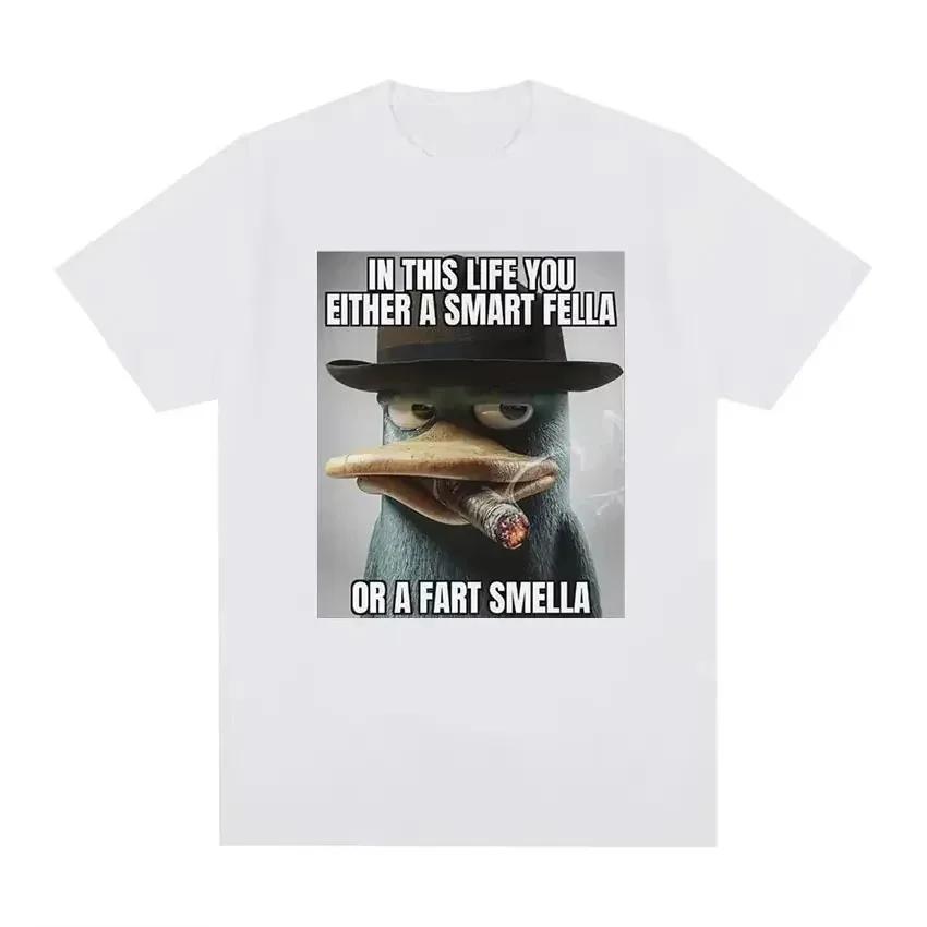Men Women Perry Platypus Youre Either A Smart Fella or A Fart Smella Funny Graphic Cotton Tshirt Mens Womens Fashion T Shirts 4XL
Men Women Perry Platypus Youre Either A Smart Fella or A Fart Smella Funny Graphic Cotton Tshirt Mens Womens Fashion T Shirts 4XL