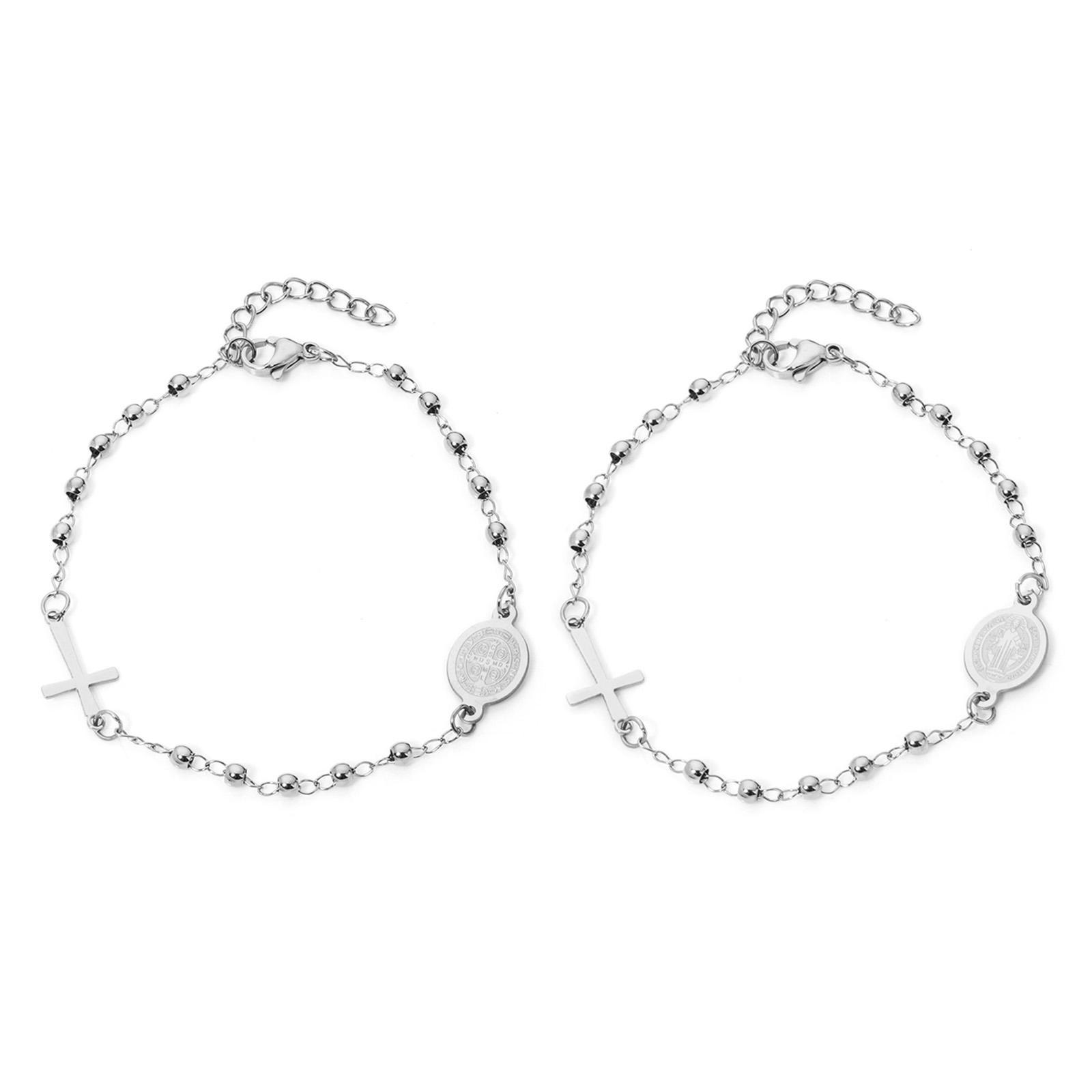 1 Piece 304 Stainless Steel Religious Curb Link Chain Bracelets Cross Virgin Mary For Men Women Jewelry Gift 18.5cm(7 2/8 ) long
1 Piece 304 Stainless Steel Religious Curb Link Chain Bracelets Cross Virgin Mary For Men Women Jewelry Gift 18.5cm(7 2/8 ) long