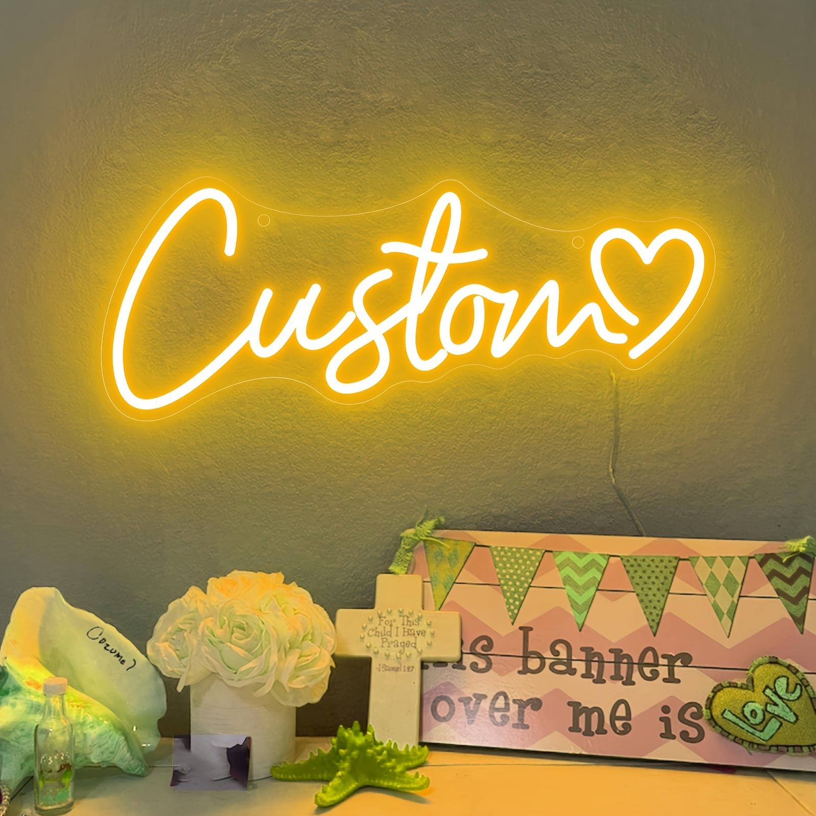 Custom Name Neon Sign Personalized Birthday Gifts Decoration Bedroom Wall LED Neon Lamp Your Text Business Logo Night Light 1 line 20cm 3 letter
Custom Name Neon Sign Personalized Birthday Gifts Decoration Bedroom Wall LED Neon Lamp Your Text Business Logo Night Light 1 line 20cm 3 letter