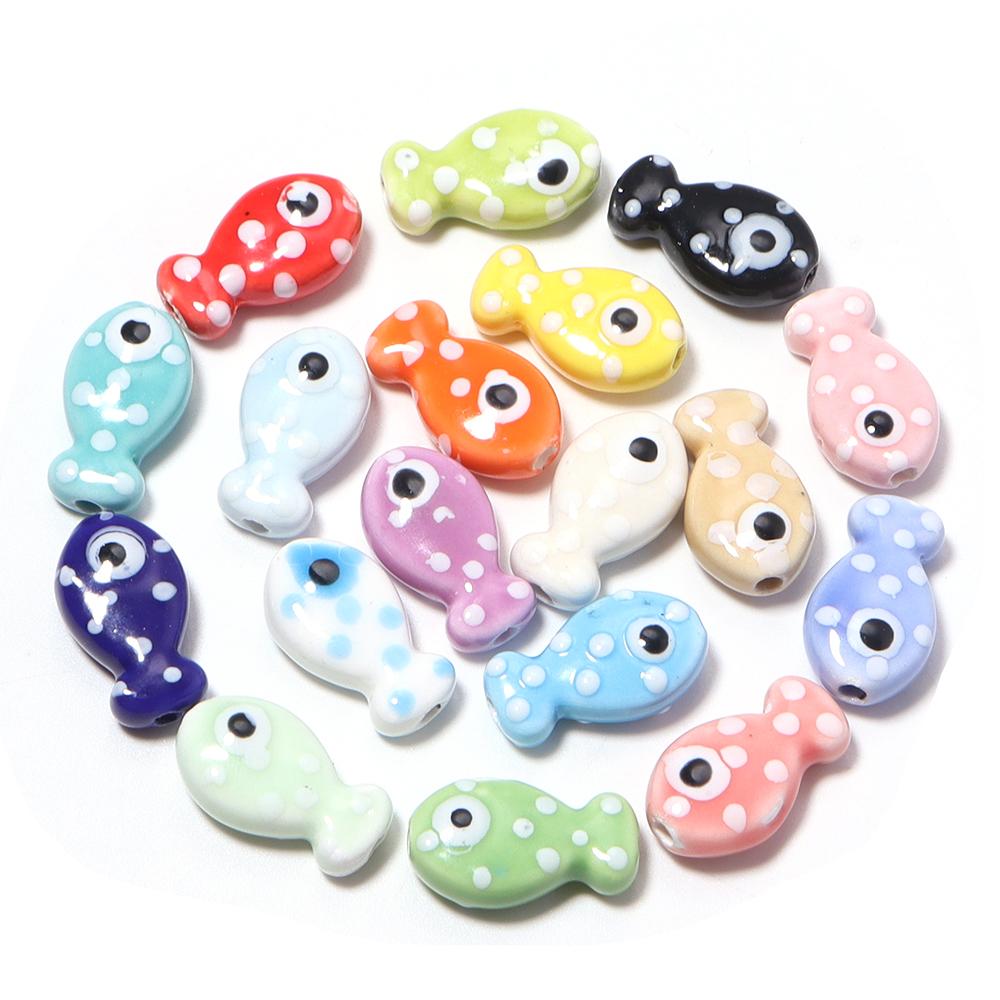 6pcs Cute Small Fish Ceramic Beads Polka Dots Fish Loose Spacer Beads Charms For DIY Jewelry Making Bracelet Necklace Supplies
6pcs Cute Small Fish Ceramic Beads Polka Dots Fish Loose Spacer Beads Charms For DIY Jewelry Making Bracelet Necklace Supplies