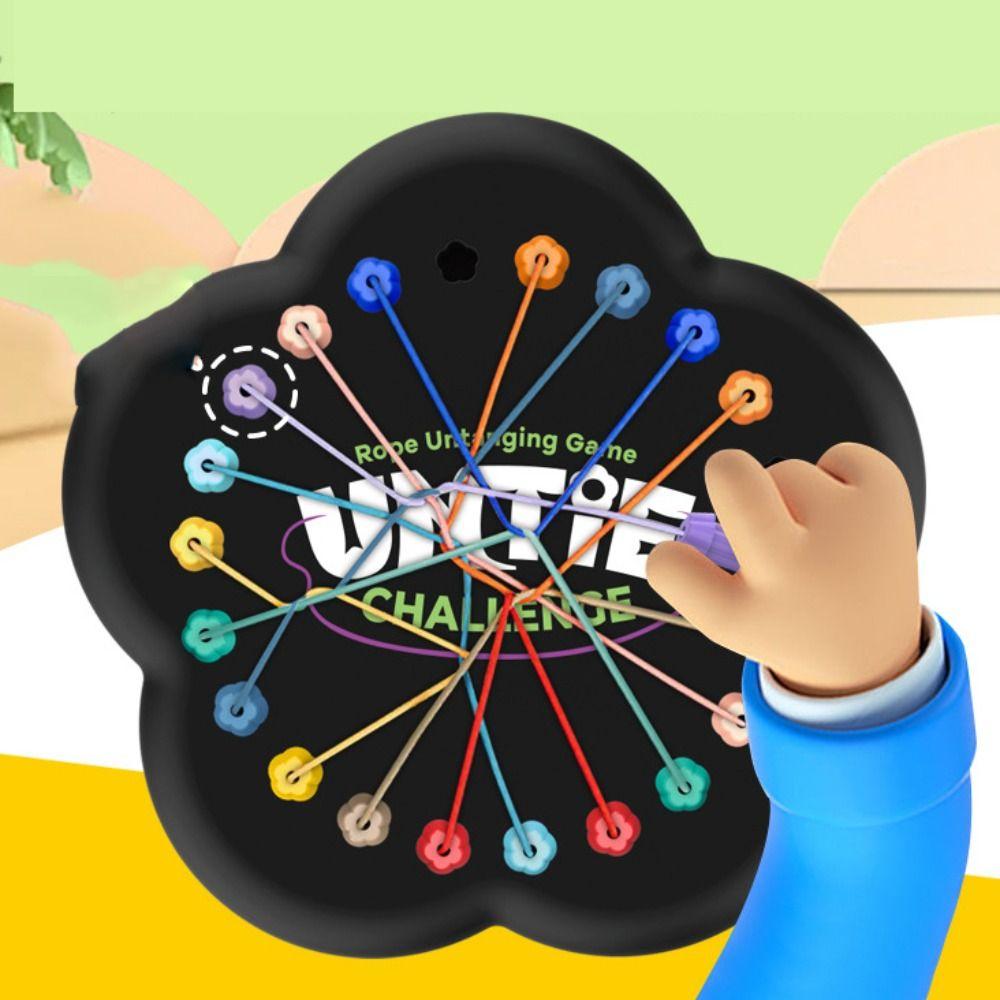 Challenge Color Montessori Rope Untying Toy Logical Thinking Rope Threading Board Game 2-3 Years Style A
Challenge Color Montessori Rope Untying Toy Logical Thinking Rope Threading Board Game 2-3 Years Style A