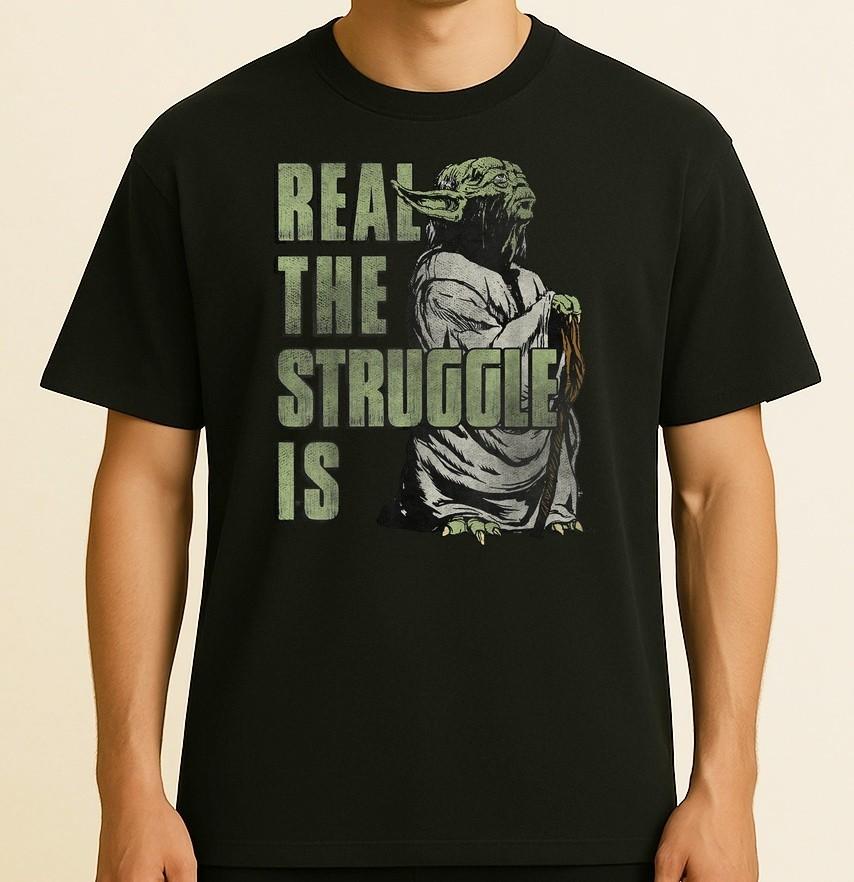 Star Wars Yoda Real The Struggle Is Graphic Unisex T-Shirt XXL
Star Wars Yoda Real The Struggle Is Graphic Unisex T-Shirt XXL