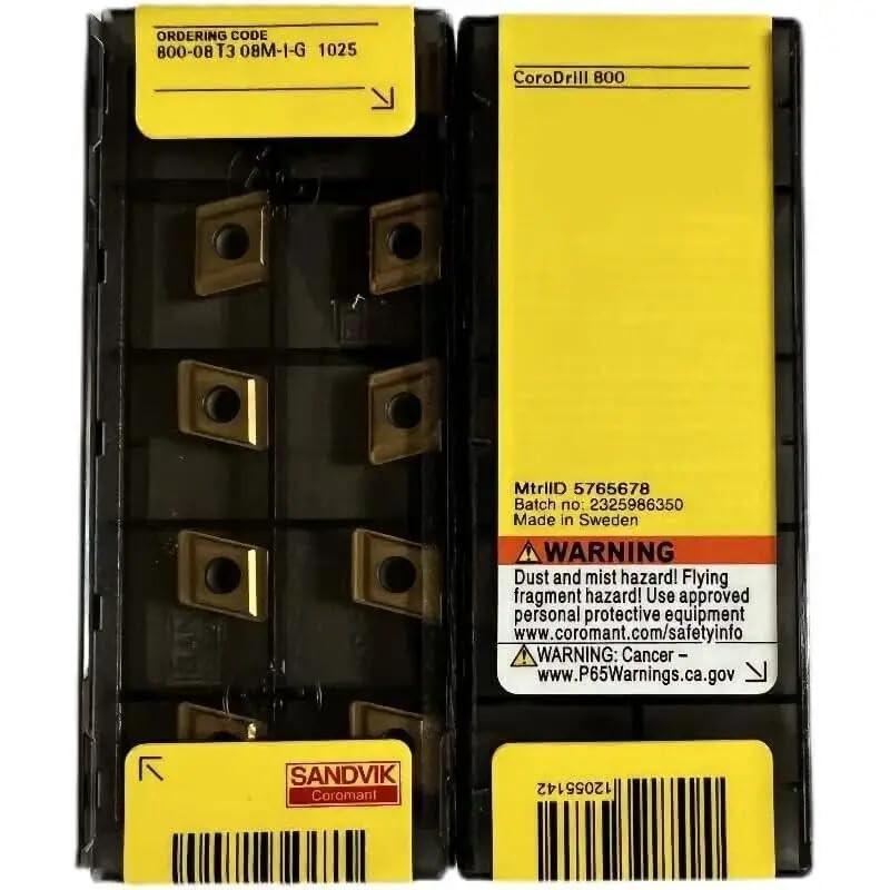 Original Sandvik / 800-08T308M-I-G 1025 / CNC lathe carbide blade 10 PCS
Original Sandvik / 800-08T308M-I-G 1025 / CNC lathe carbide blade 10 PCS