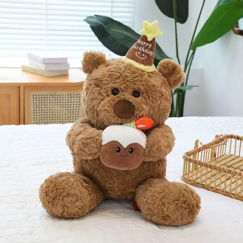 Cute Little Bear Plush Toy with Birthday Hat - Giftable Hugging Cushion 32 cm
Cute Little Bear Plush Toy with Birthday Hat - Giftable Hugging Cushion 32 cm