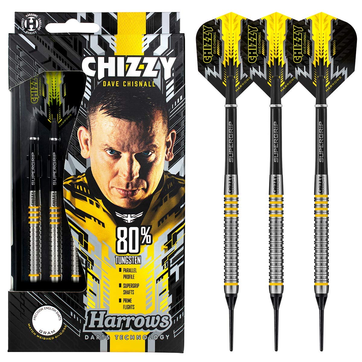 Дротики Chizzy Dave Chisnell Модель 2BA 18гR Баррель Harrow s 80%
Дротики Chizzy Dave Chisnell Модель 2BA 18гR Баррель Harrow s 80%