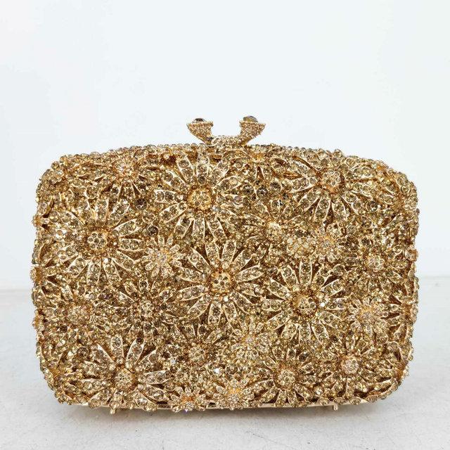 Boutique De FGG Chrysanthemum Flower Evening Bags and Clutches Women Crystal Clutch Wedding Party Rhinestone Handbags Purses Small Clutch
Boutique De FGG Chrysanthemum Flower Evening Bags and Clutches Women Crystal Clutch Wedding Party Rhinestone Handbags Purses Small Clutch
