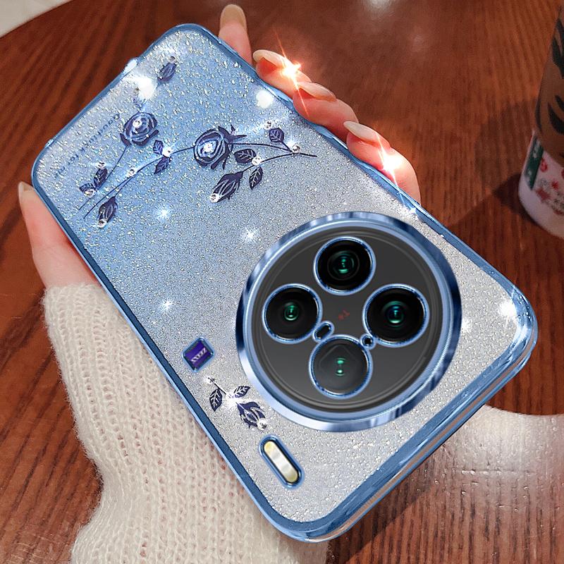 KADEM For vivo X90 Pro+ 5G Rhinestone Decor Flower Pattern Soft TPU Protective Cover Glitter Powder Drop-proof Case Blue
KADEM For vivo X90 Pro+ 5G Rhinestone Decor Flower Pattern Soft TPU Protective Cover Glitter Powder Drop-proof Case Blue