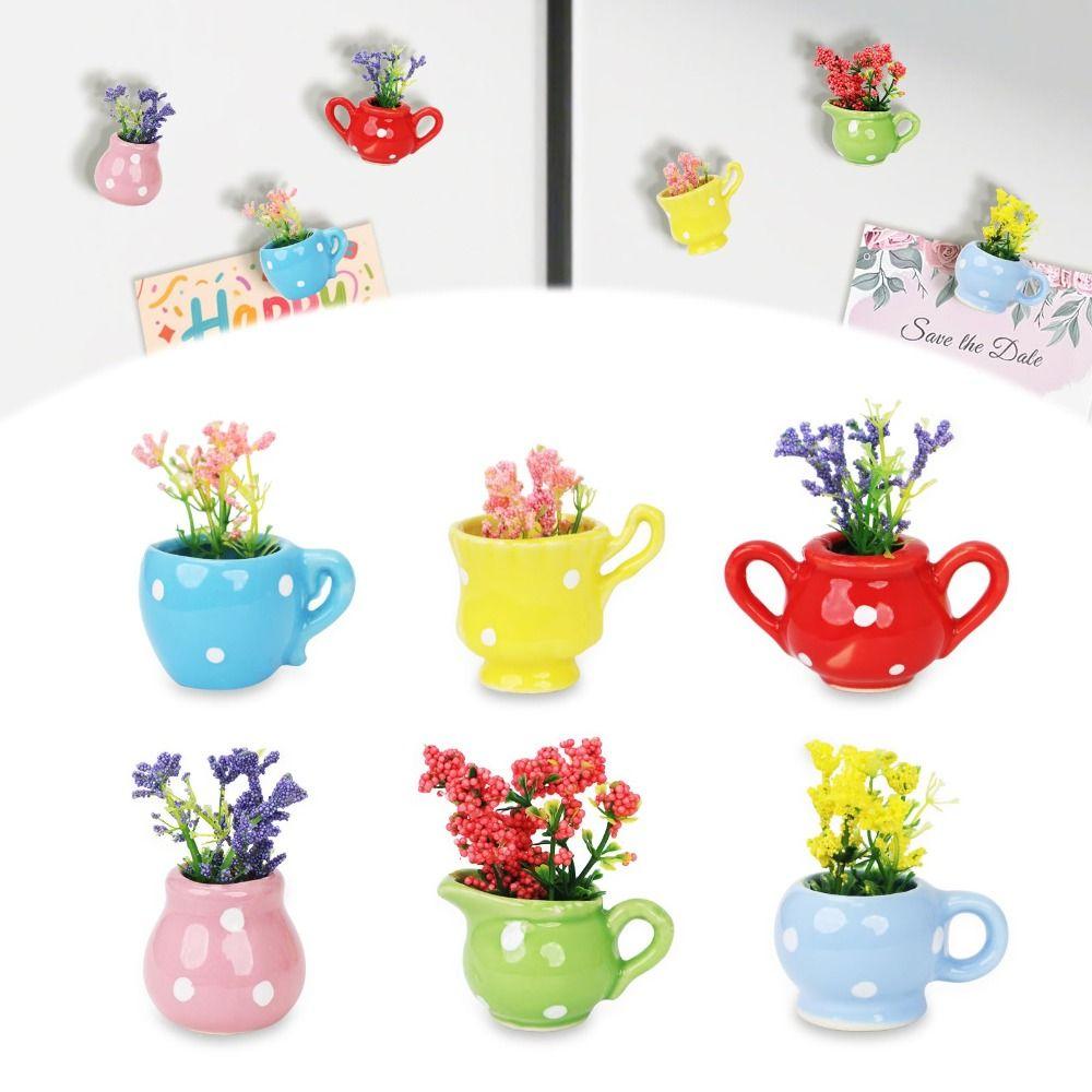 6/8Pcs Ceramic Tiny Magnetic Bud Vases Modern Vase Fridge Stickers Living Room 6Pcs(Random Style)
6/8Pcs Ceramic Tiny Magnetic Bud Vases Modern Vase Fridge Stickers Living Room 6Pcs(Random Style)