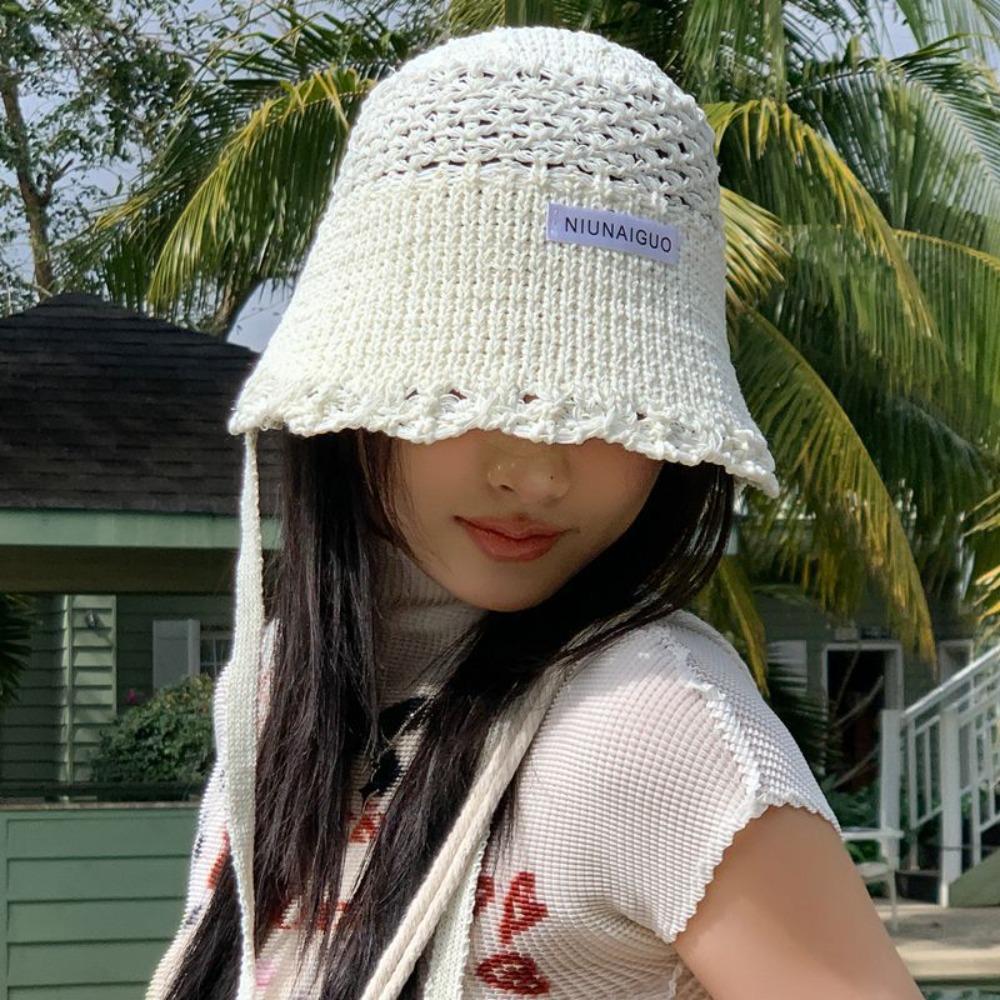 Hand Crocheted Fisherman Hat Breathable Bucket Hat Fashion Sunscreen Hat Women бежевий
Hand Crocheted Fisherman Hat Breathable Bucket Hat Fashion Sunscreen Hat Women бежевий