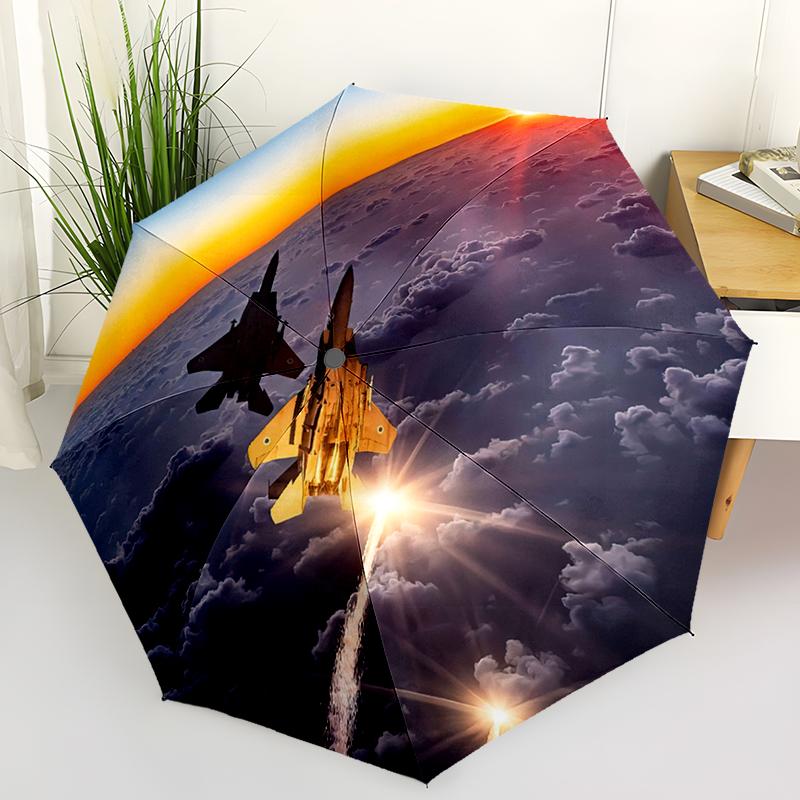 1pc Airplane Theme pattern Umbrella Portable Folding Umbrella Iron Frame Hole Bone Structure Outdoor Home Umbrella
1pc Airplane Theme pattern Umbrella Portable Folding Umbrella Iron Frame Hole Bone Structure Outdoor Home Umbrella