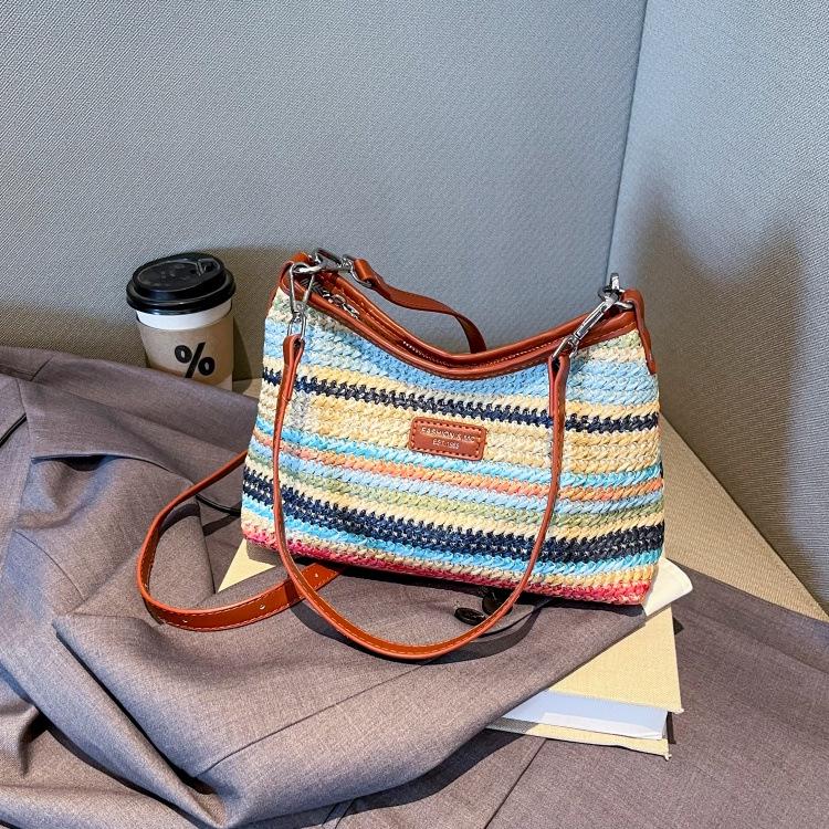 Trendy Color Block Striped Woven Crossbody Women s Handbag
Trendy Color Block Striped Woven Crossbody Women s Handbag