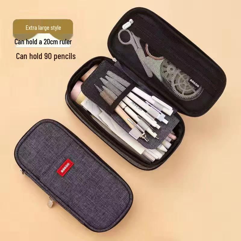 Dirt-Resistant Large Capacity Pencil Case with Double Zipper and Three Layers - Macaron Style, Korean Design
Dirt-Resistant Large Capacity Pencil Case with Double Zipper and Three Layers - Macaron Style, Korean Design