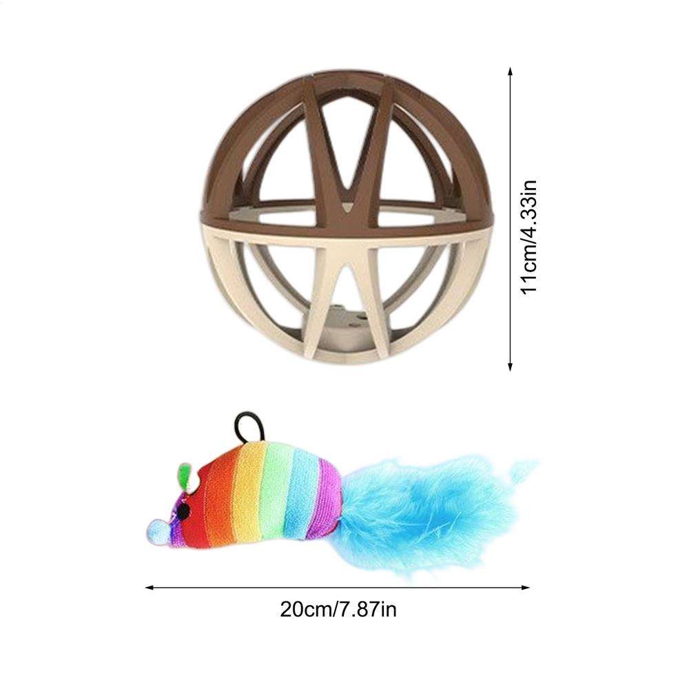 Cat Ball Toy Interactive Cat Ball Sound Toys Chew Indoor Games Kitten Accessories For Dog Puppy Pet Training Exercise різнокольоровий
Cat Ball Toy Interactive Cat Ball Sound Toys Chew Indoor Games Kitten Accessories For Dog Puppy Pet Training Exercise різнокольоровий