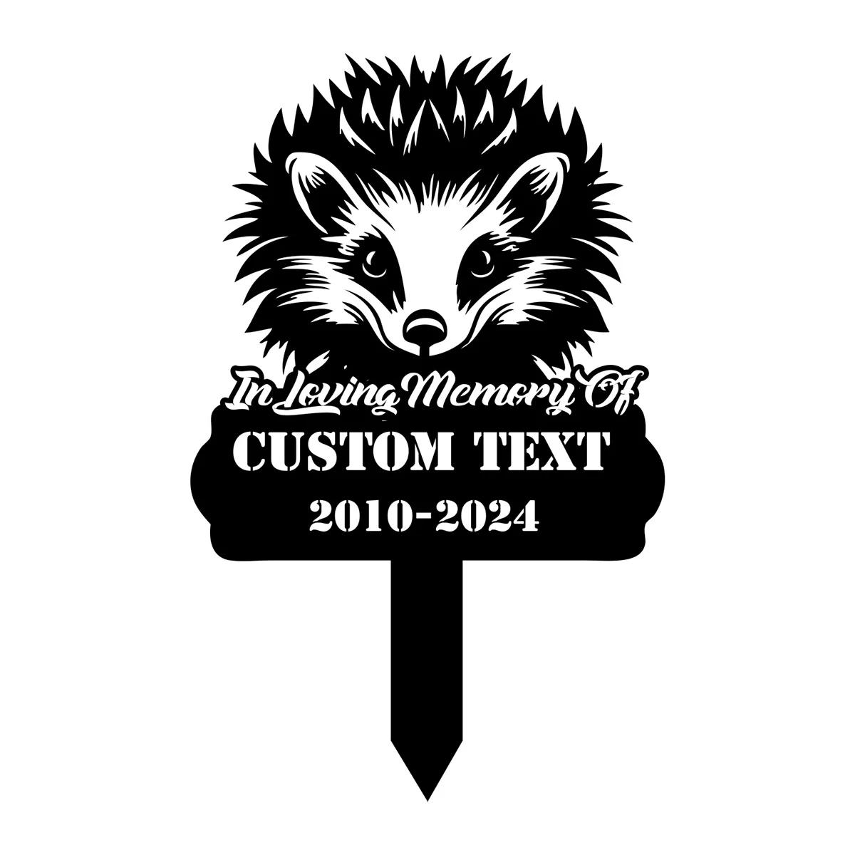 Hedgehog Memorial Metal Stake Garden Decor Outdoor Yard Sign Custom Animal
Hedgehog Memorial Metal Stake Garden Decor Outdoor Yard Sign Custom Animal