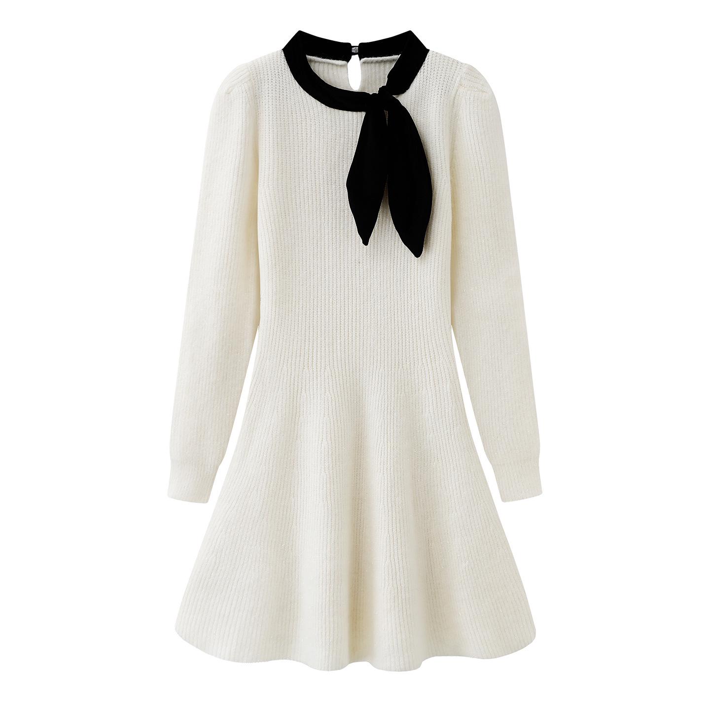 2026 Spring Women s Gentle Style Bow Tie Lace-up Knit A-line Dress Medium білий
2026 Spring Women s Gentle Style Bow Tie Lace-up Knit A-line Dress Medium білий