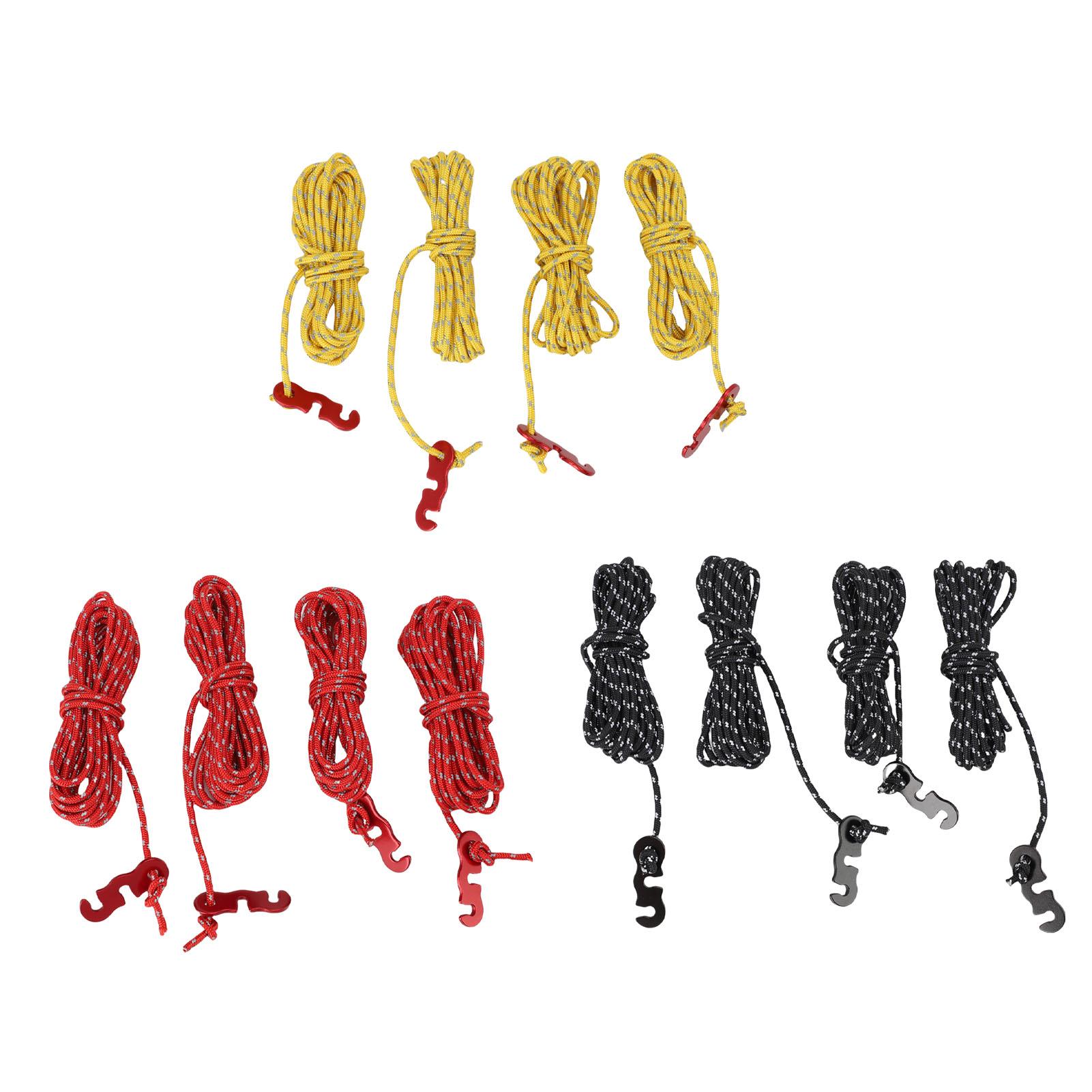 4Pcs Outdoor Camping Rope 9.8ft Nylon Wind Proof Reflective Strip Adjustable Length Tent Cord Tie Do Yellow
4Pcs Outdoor Camping Rope 9.8ft Nylon Wind Proof Reflective Strip Adjustable Length Tent Cord Tie Do Yellow