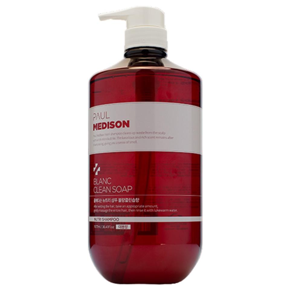 PAUL MEDISON Nutri Shampoo Blanc Clean Soap Парфюмированный шампунь для волос с ароматом цветочного мыла 1077мл
PAUL MEDISON Nutri Shampoo Blanc Clean Soap Парфюмированный шампунь для волос с ароматом цветочного мыла 1077мл