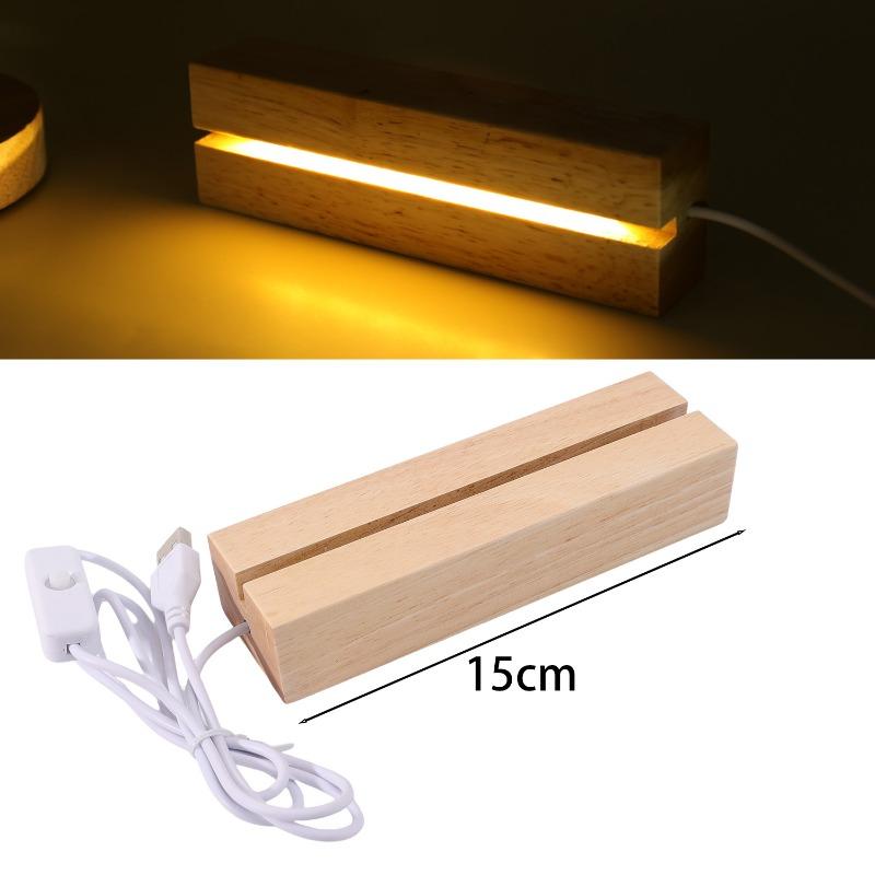 1/3pcs Rectangular Wooden LED Base Strip USB Lighted Stand Display Bases Lamp Holder Night Lights Bases Handmade DIY Art Decor 1PC
1/3pcs Rectangular Wooden LED Base Strip USB Lighted Stand Display Bases Lamp Holder Night Lights Bases Handmade DIY Art Decor 1PC