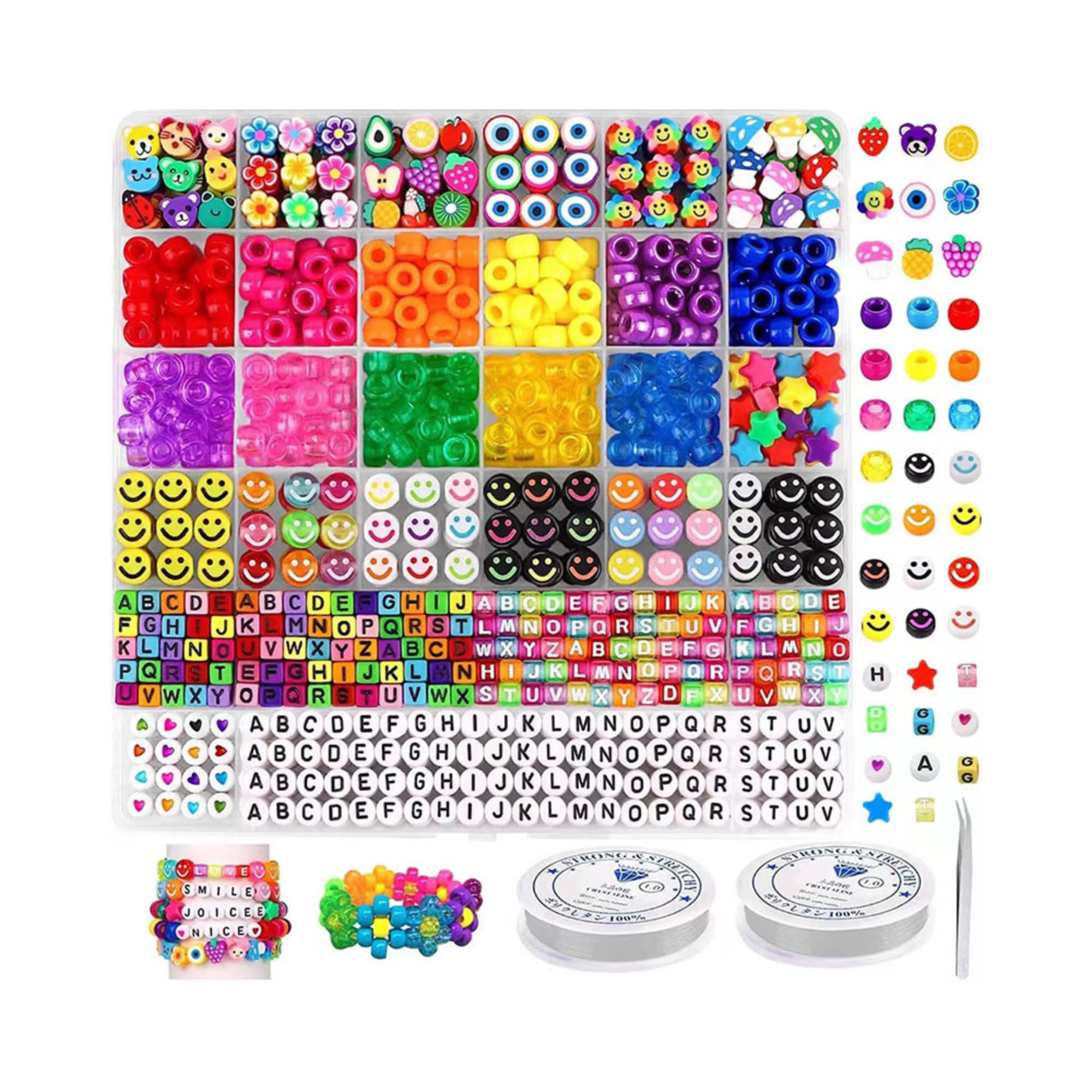 NASSIA Pony Beads Large Capacity Set, Handmade Bracelets for Kids and Adults, Colorful Crafts
NASSIA Pony Beads Large Capacity Set, Handmade Bracelets for Kids and Adults, Colorful Crafts