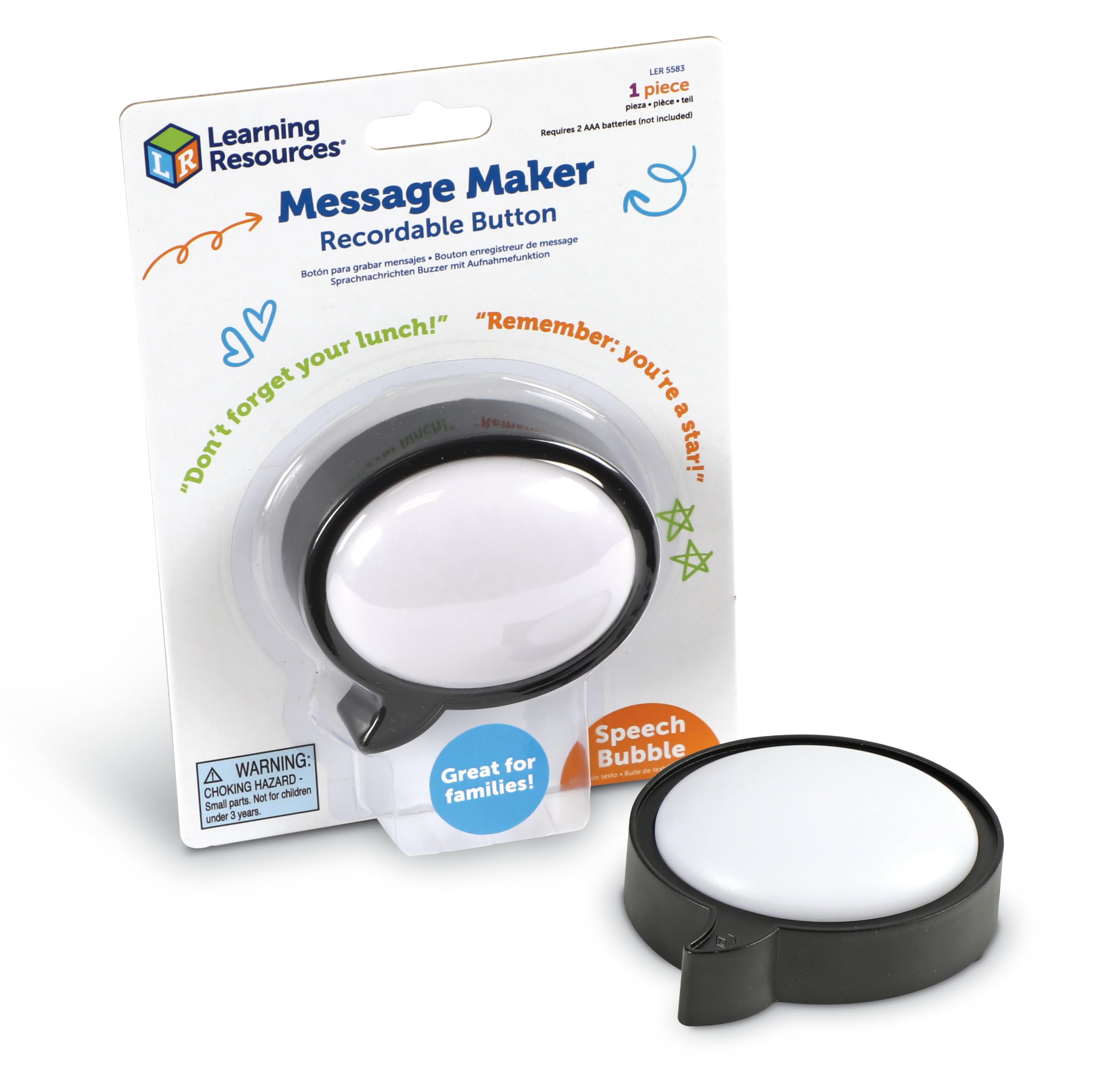 Learning Resources Message Maker Message Speech Bubble Genuine Product Button, Type, Recording, LER5583,
Learning Resources Message Maker Message Speech Bubble Genuine Product Button, Type, Recording, LER5583,