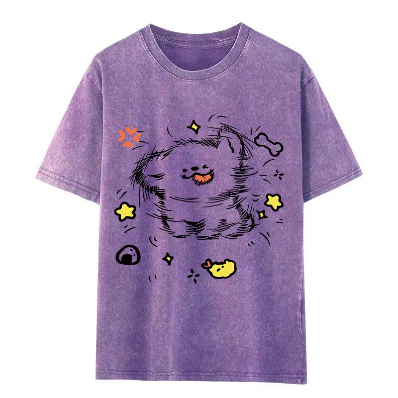 Unisex Vintage Washed Cotton T-Shirt - Korean American Style, Loose Fit, Short Sleeve, Summer Fashion X-Large фіолетовий
Unisex Vintage Washed Cotton T-Shirt - Korean American Style, Loose Fit, Short Sleeve, Summer Fashion X-Large фіолетовий