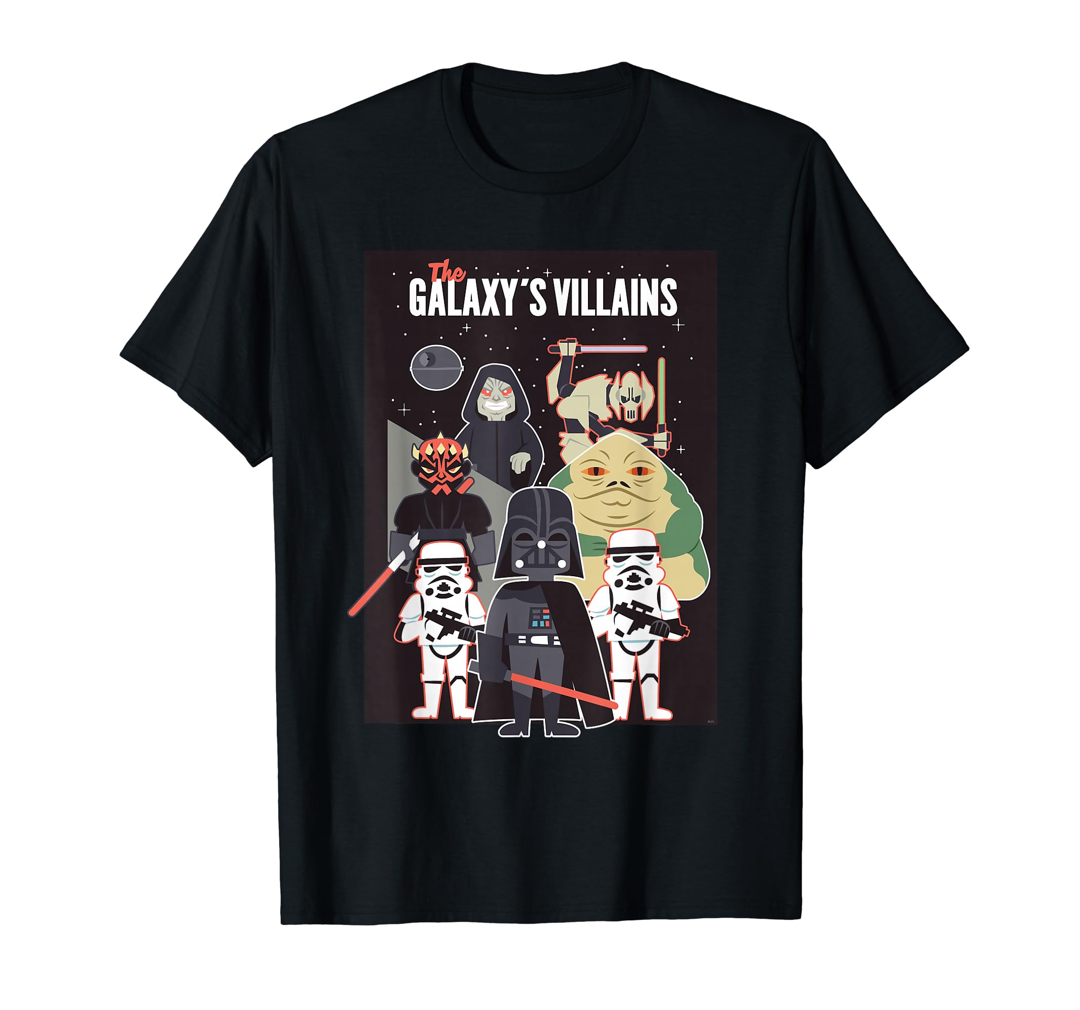 Star Wars Galaxy Villains Darth Vader Das Maul General Grievous Jabba the Hutt T-Shirt
Star Wars Galaxy Villains Darth Vader Das Maul General Grievous Jabba the Hutt T-Shirt