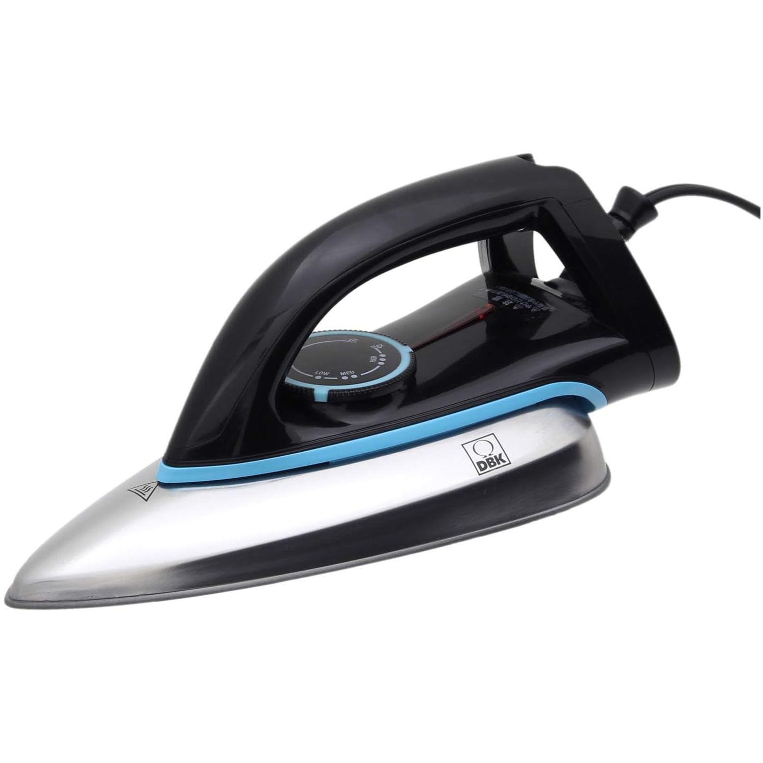 DBK Iron Small Lightweight Dry Iron with Cord The DRY2 Black DBK J78D 
DBK Iron Small Lightweight Dry Iron with Cord The DRY2 Black DBK J78D