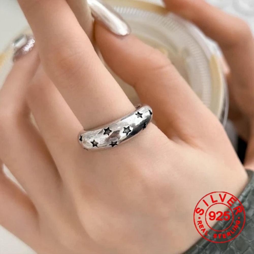 BF CLUB Sivler Color Ring For Women Jewelry Black Star Finger Open Vintage Handmade Ring Allergy For Party Birthday Gift
BF CLUB Sivler Color Ring For Women Jewelry Black Star Finger Open Vintage Handmade Ring Allergy For Party Birthday Gift