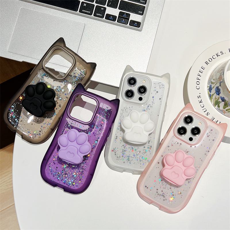 Cartoon Cat Epoxy Ears for Apple 15 Promax Mobile Phone Case - Cute Anti-Fall Scratch Stand Apple 15 Pro Max
Cartoon Cat Epoxy Ears for Apple 15 Promax Mobile Phone Case - Cute Anti-Fall Scratch Stand Apple 15 Pro Max