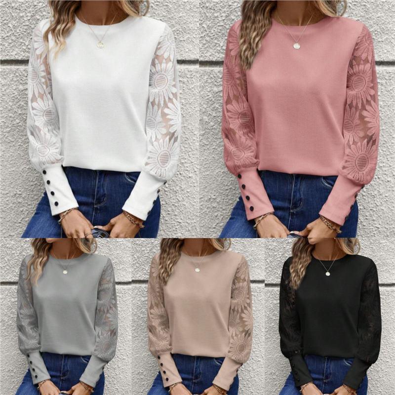 2024 Autumn European & American Solid Color Long Sleeve Embroidered Lace Patchwork Waffle Knit Crew Neck Top XXL сірий колір
2024 Autumn European & American Solid Color Long Sleeve Embroidered Lace Patchwork Waffle Knit Crew Neck Top XXL сірий колір