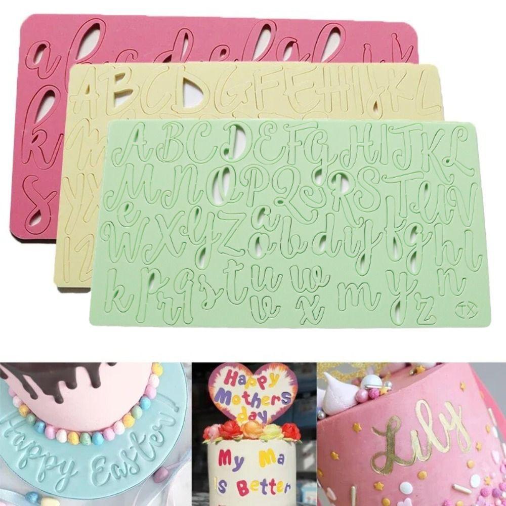 with Brush Alphabet Embossed Cutter Mold Acrylic Fondant Cake Decorating Tools Chocolate random color
with Brush Alphabet Embossed Cutter Mold Acrylic Fondant Cake Decorating Tools Chocolate random color